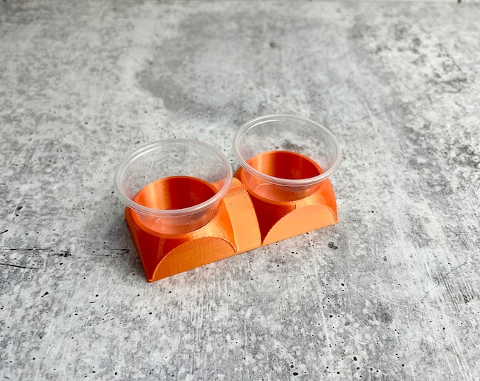 Mixing Cup Holder - 1 oz (30ml) - 2 Count - Orange