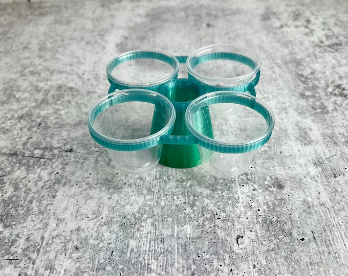 READ DESCRIPTION - Mixing Cup Holder - 1 oz (30ml) - 4 Count -- Scratch and Dent Sale