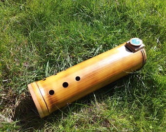 Bb "Mixolydian" bamboe bas ocarina 432 Hz