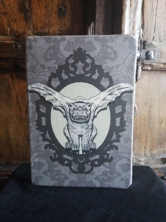 Gargoyle A5 Victorian Gothic notebook, lined pages fabric covered journal