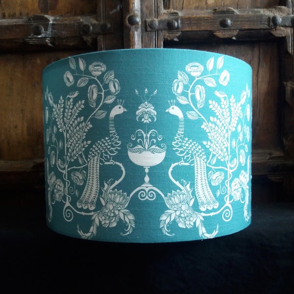 Peacock Chalice Victorian Gothic lamp shade, choose colour elegant Alternative decor 25cm lamp shade