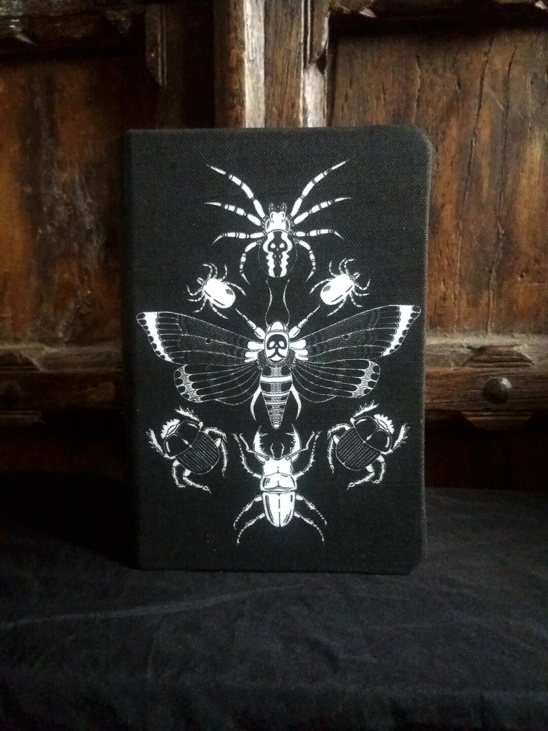 Insect Notebook A5 Gothic Insect Notebook With Lined Pages, Black and White Insect ...