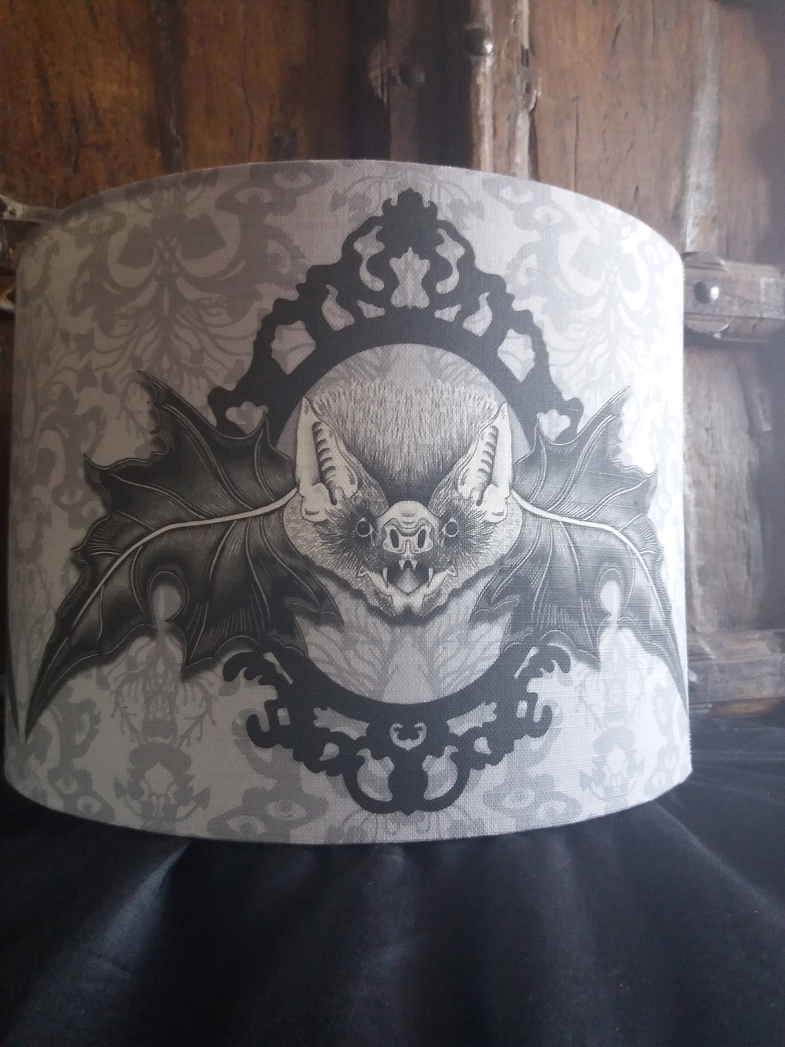 Victorian Gothic Bat lamp shade Gothic home decor 25cm light Etsy