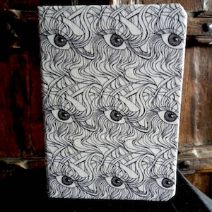 Gruselige Augen Gothic A5 Notizbuch gefüttert Creepy Seiten Journal
