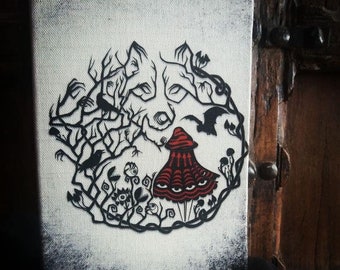 Red Riding Hood Gothic A5 Notebook, Dark Fairy Tale Journal