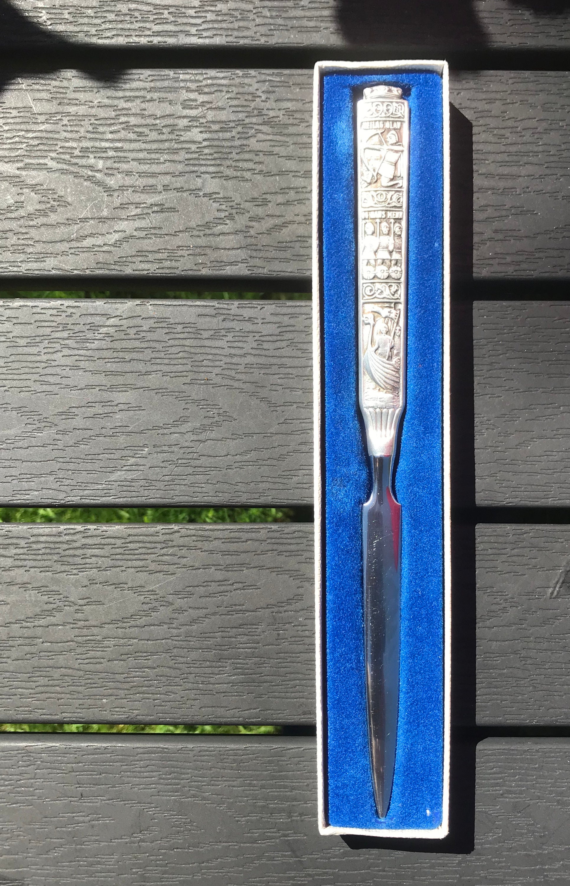 Norwegian vintage pewter letter opener collectabile and with Etsy