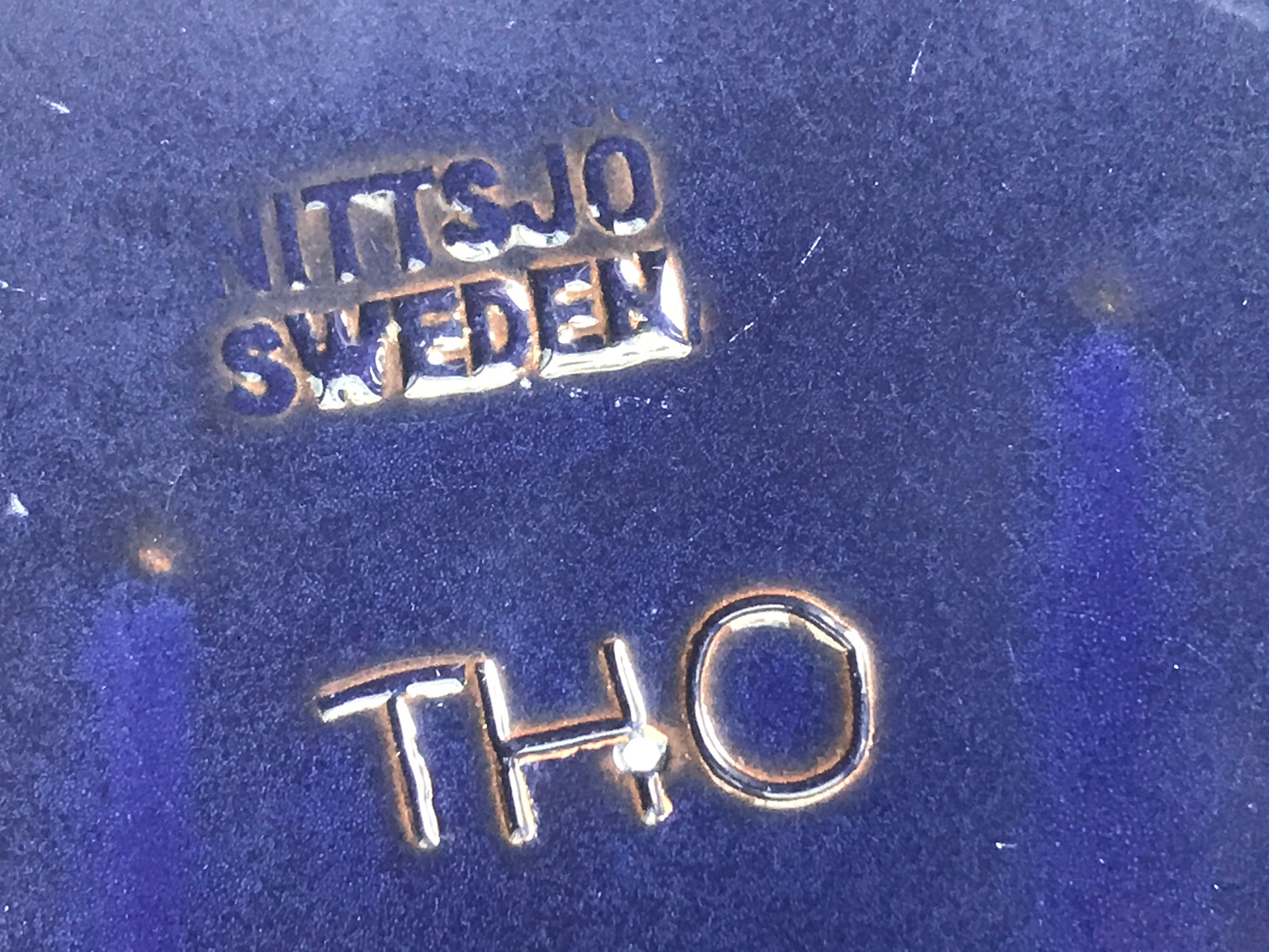 A Set of (4) Four Artistic Swedish Vintage Plates, by Tomas