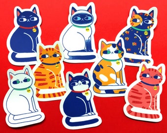 Side Eye Cat Sticker | Waterproof Vinyl