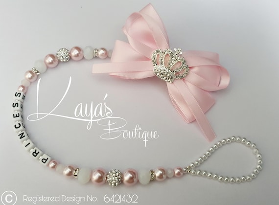 GADITIEK Couronne D'anniversaire Pour Enfants 3/4/5/6 Ans, Guirlande D' Anniversaire Rose Avec Nœud Et Bretelles Pour Filles