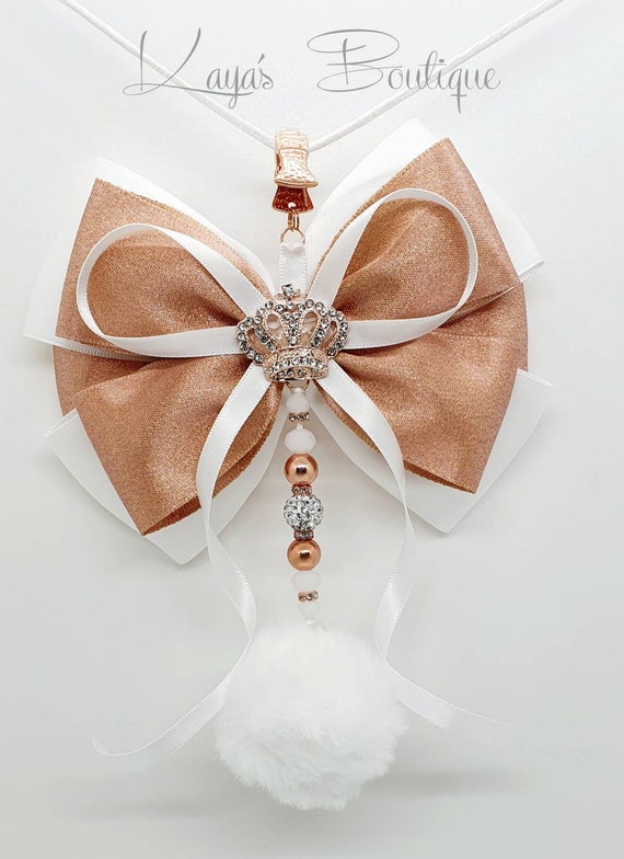 Crown detail bow tie backpack cheap