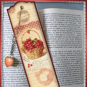 Marque-pages plastifiés Confiture d'antan, bookmark, petit cadeau image 1