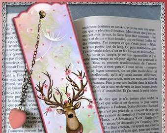 Marque-pages plastifié "Spring king", bookmark, petit cadeau