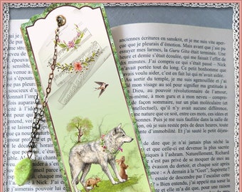 Marque-pages plastifiés "Sonate de printemps ", petit cadeau, cadeau pas cher, accessoires livres