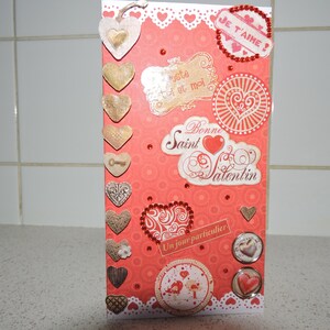 Carte st valentin, intitulée " un jour particulier "