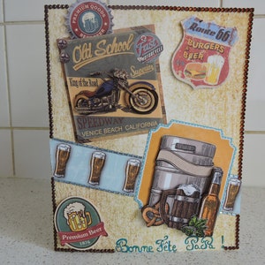 Carte fete des pères 2 papa cadeaux présents surprise enfants adolescents masculin homme amour aimer offrir joie bonheur