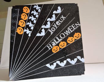 Carte halloween intitulée  : "Joyeux halloween..."