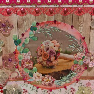 Carte tte occasion intitulée" bouquet de roses "