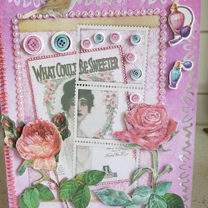 Bonita tarjeta cualquier ocasión fiesta de cumpleaños feliz cumpleaños regalos amigos familia alegría felicidad pájaro pedrería rosa tener comida divertida mujer