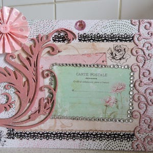 Kaart voor alle gelegenheden, getiteld "Rose like arabesque...."