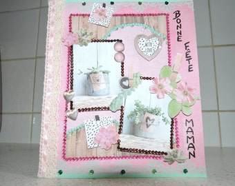 HAPPY MOM’S DAY-kaart en de bijbehorende envelop