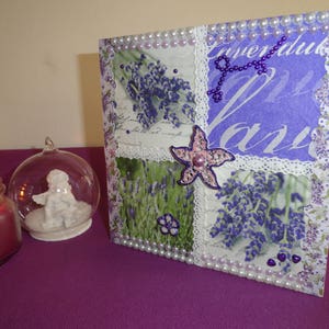 Carte toute occasion intitulée "bouquet de lavande"