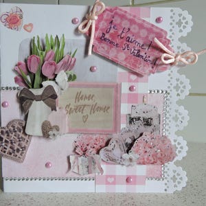 Carte st valentin, intitulée "Amour et délicatesse........ "