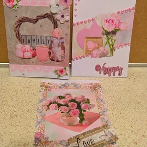 Lot de 3 petites cartes toute occasion " Happy "