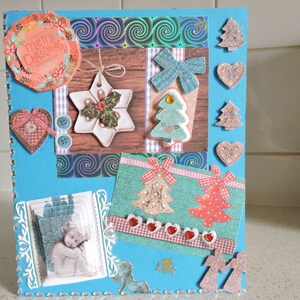 Tarjeta de Navidad, 16,5 x 20 cm Feliz Navidad fiestas