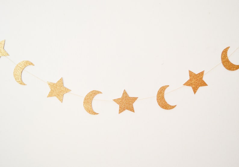Star And Moon Garland Moon And Back Twinkle Little Star Etsy Star And Moon Garland Moon And Back Twinkle Little Star Etsy