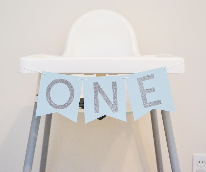 One highchair banner banner one banner high chair decor 1st Etsy