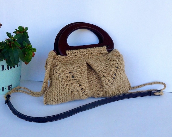 Asas para bolso madera: accesorios Lidia Crochet Tricot