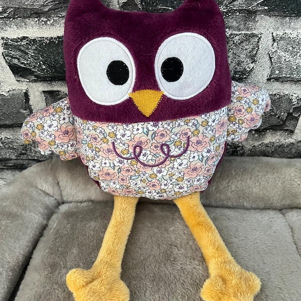 Peluche, chouette, hibou fait main