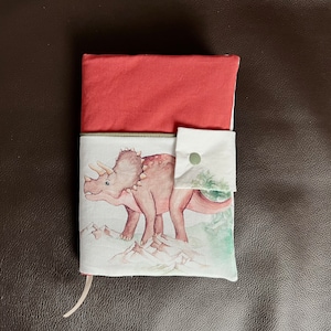 Protector de libreta de salud personalizable con nombre, bebé, nacimiento, regalo, animales, dinosaurios