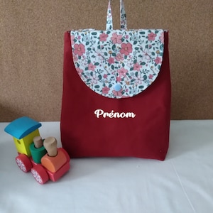 Sac à dos personnalisable pour la maternelle, sac, bag, rentrée, école, maternelle, crèche, assistante maternelle, enfants, coton, cartable