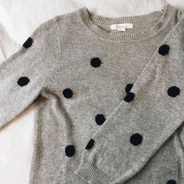 Maglione nero Polkadot