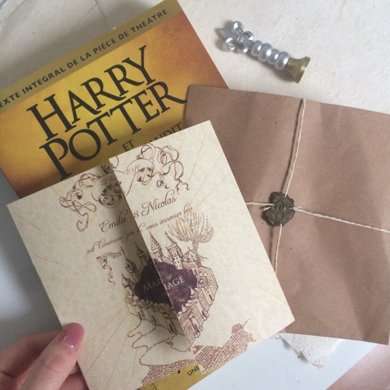 Faire Part Harry Potter, Invitation Mariage Harry Potter