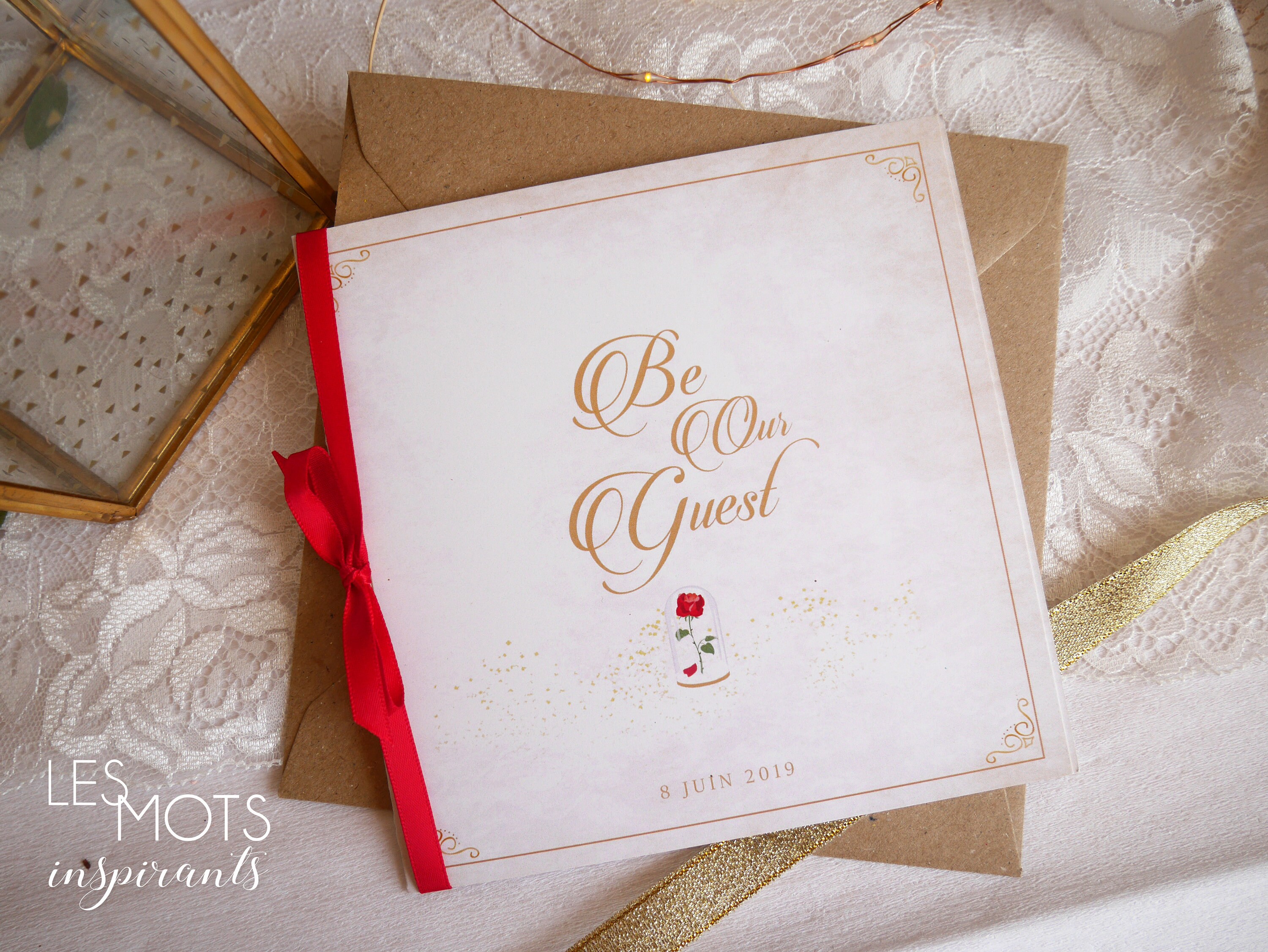 Faire Part Mariage Disney Faire Part La Belle Et La Bete Etsy Hong Kong