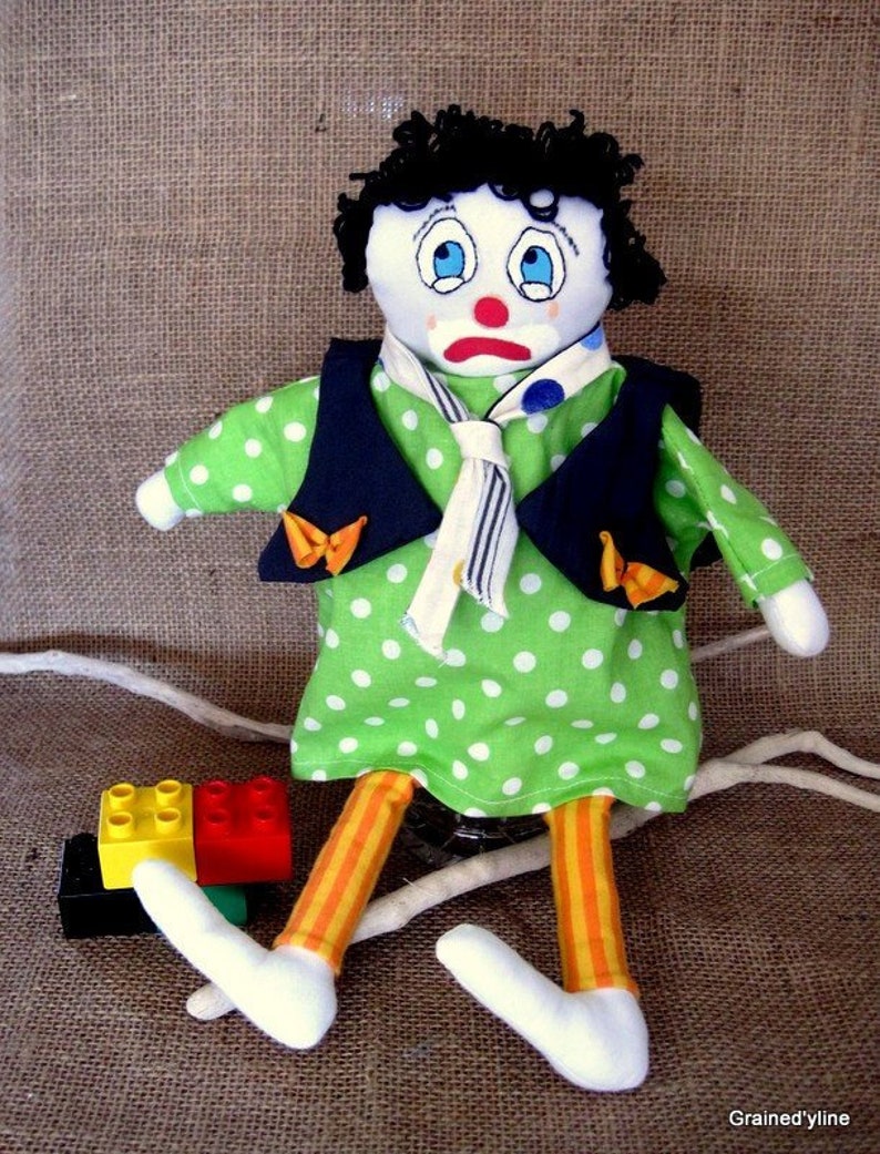 clown hand puppet