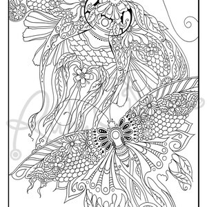 BUTTERFLIES Download Print Adult Coloring Page, Ruby Charm ...