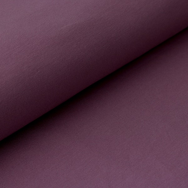 Jersey uni, aubergine 0,5m