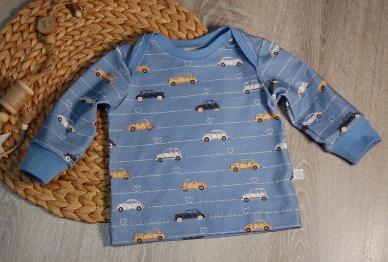 Langarmshirt mit amerikanischem Ausschnitt Autos Bild 2