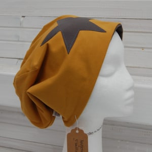 Longbeanie old mustard yellow
