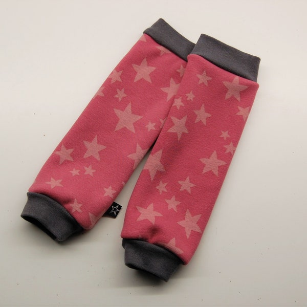 Babylegs Alpenfleece rosa-grau