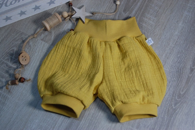 pantalon bloomer court en mousseline image 3