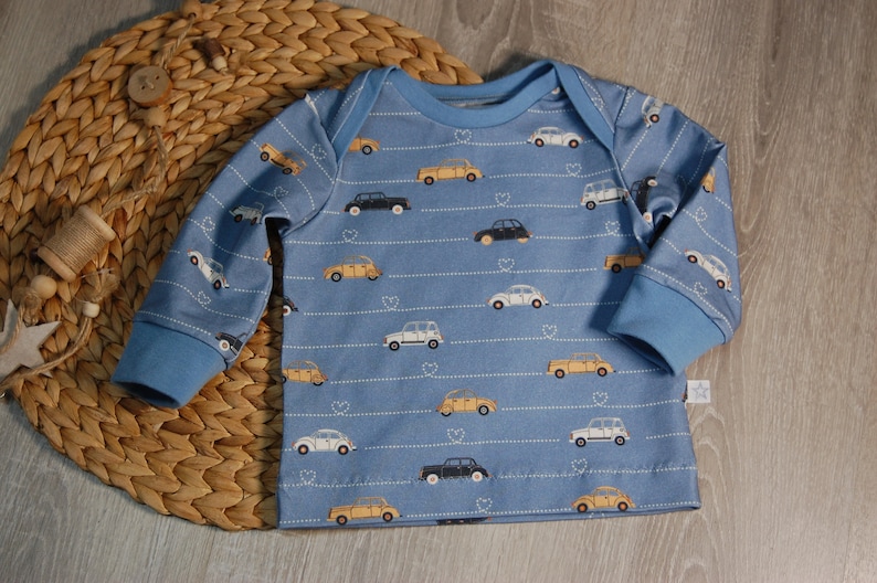 Langarmshirt mit amerikanischem Ausschnitt Autos Bild 1