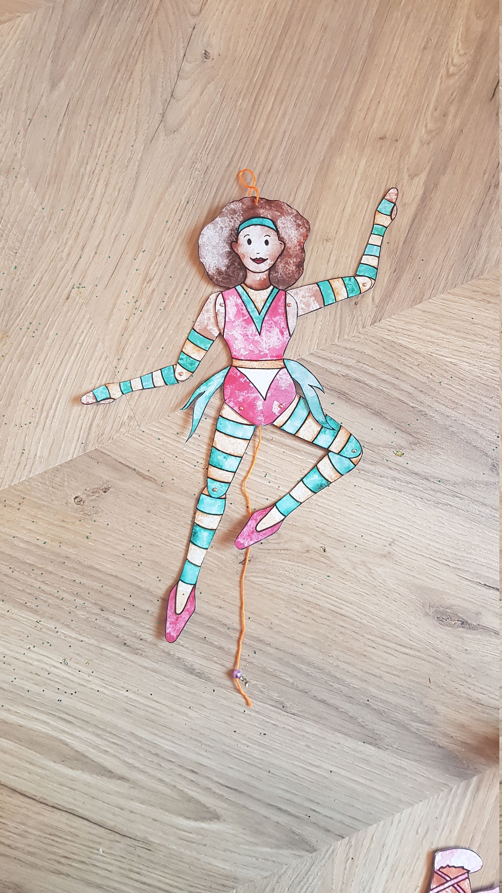 Circus Craft Jumping Jack Puppet Kit Etsy UK