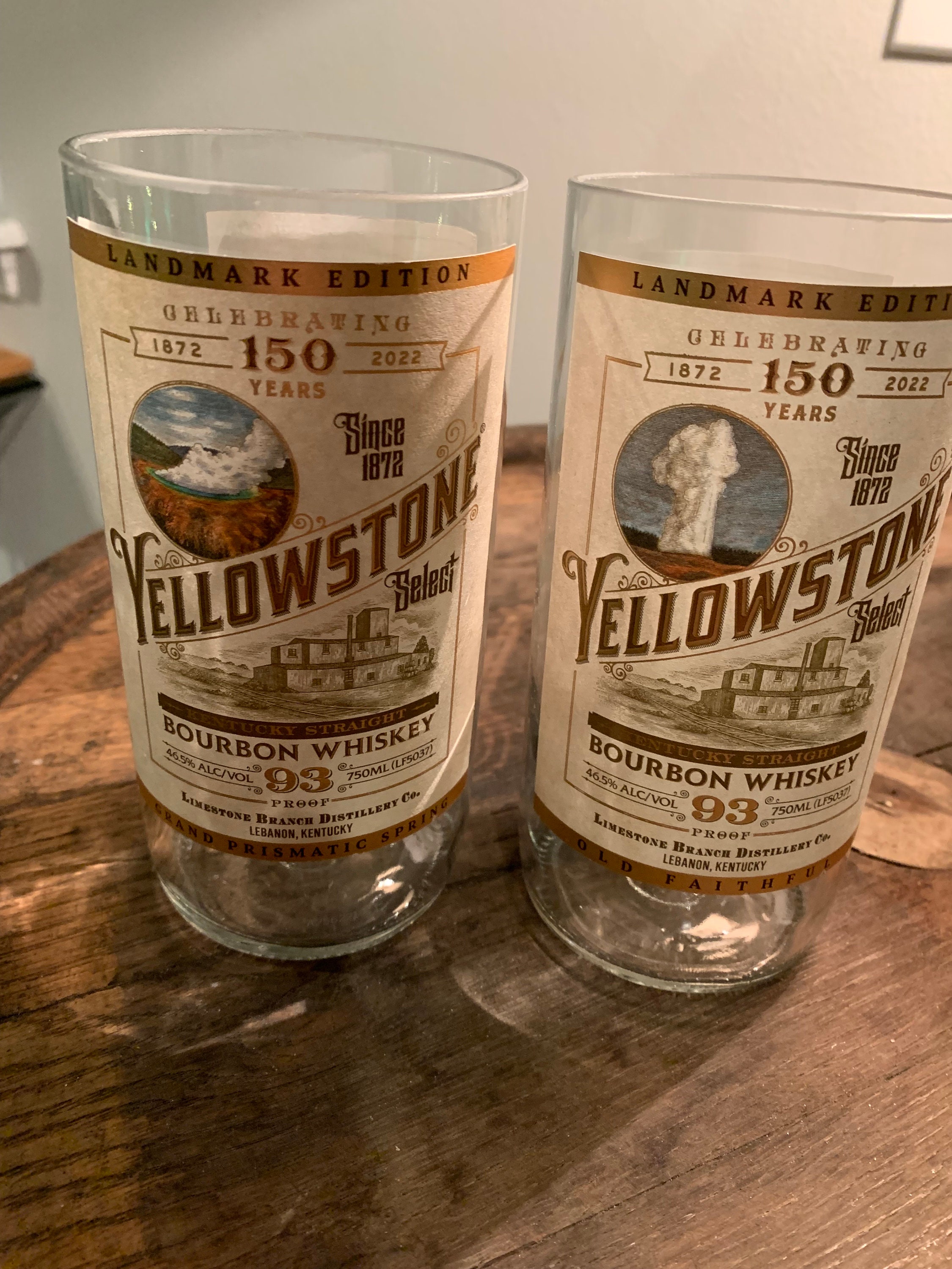 Yellowstone Kentucky Straight Bourbon Whiskey Pair of Cut Bottle