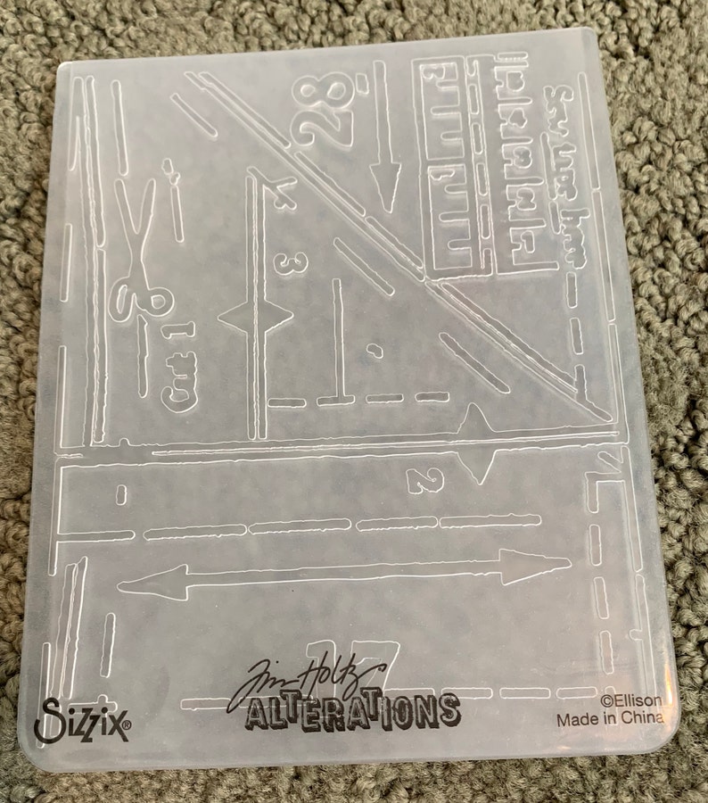 set of four Tim Holtz Sizzix Alterations Embossing Folders Paper, Party