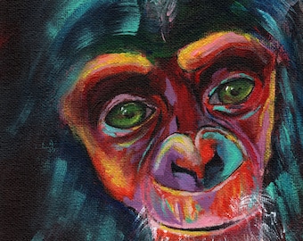 Colorful Chimp Original