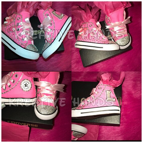 rhinestone high top converse